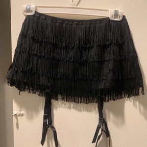 Fredericks of Hollywood Black Flapper Skirt